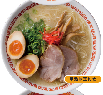 元祖鶏ガラ とんこつラーメン(半熟味玉付き)｜写真
